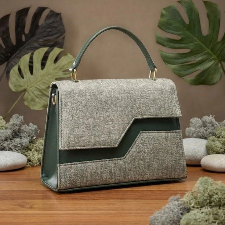 Elegant Textured Flap Handbag for Women