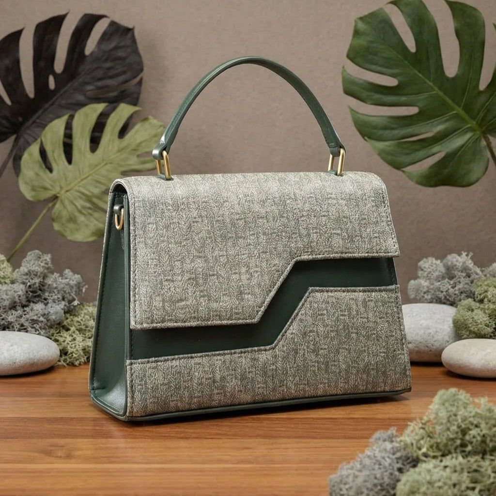 Elegant Textured Flap Handbag for Women