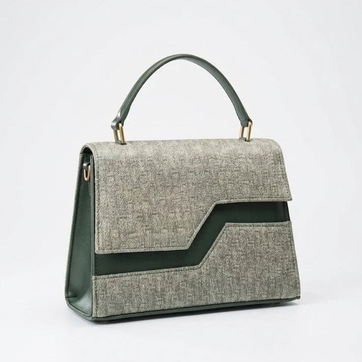 Elegant Textured Flap Handbag for Women
